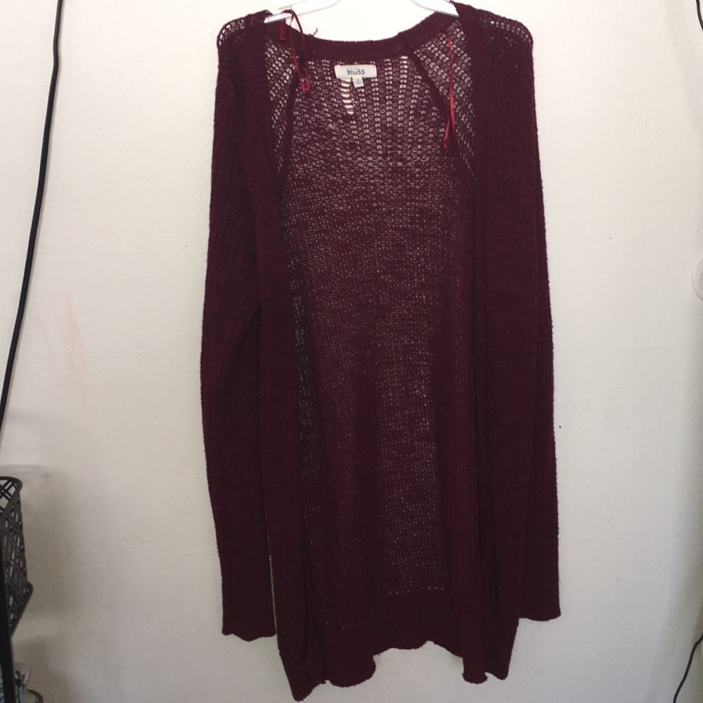 Maroon Cardigan